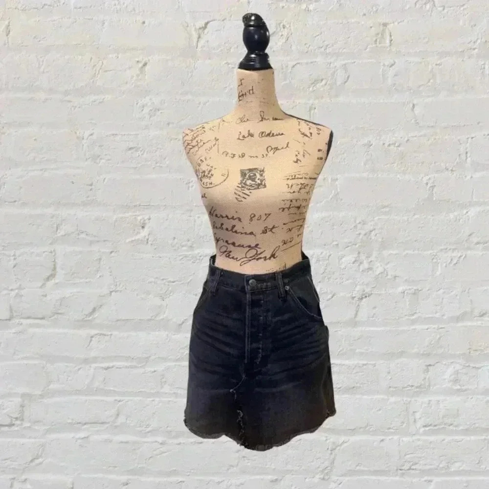 Free People Brea Cutoff Mini Skirt